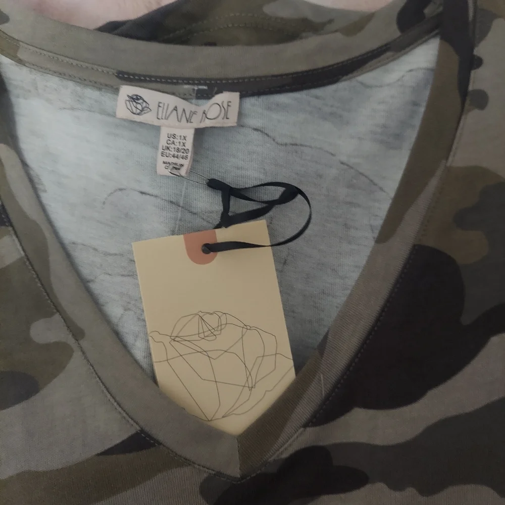 New with tags.  Camo tee 1x - Picture 16 of 16
